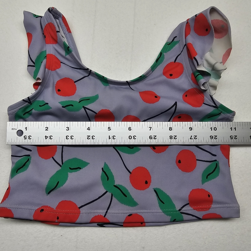 Hanna Andersson Girls Cherry‎ Bikini Tankini Swimsuit  Top size 130 - Picture 5 of 5